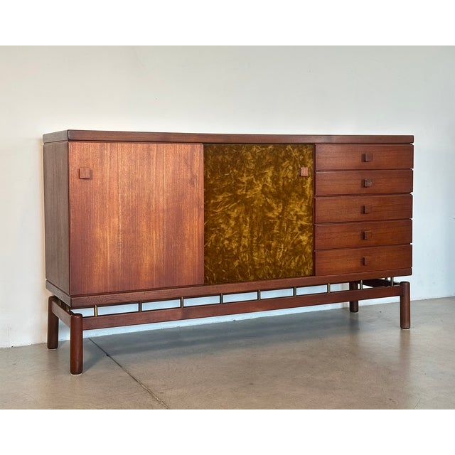 Wood Teak Sideboard by Ilmari Tapiovaara for Permanente Mobili Cantù, 1950s For Sale - Image 7 of 18
