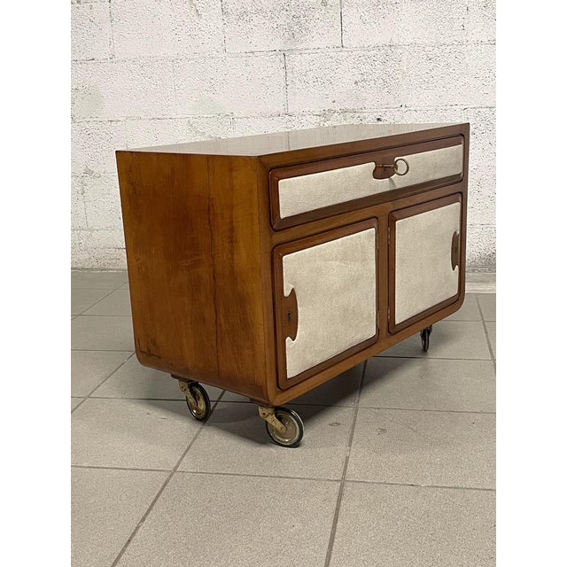 Container cabinet with wheels of the 1940s of Italian manufacture. The cabinet has been completely restored both in its...