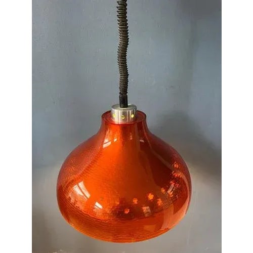 Mid-Century UFO Acrylic Glass Hanging Lamp For Sale - Image 5 of 11