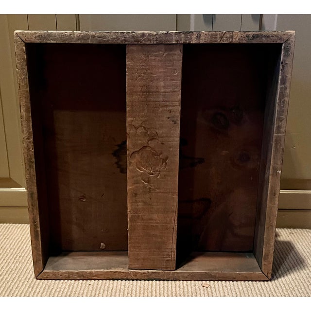 Antique 1920's American Green Paint Decorated Wood Fence, Gate and Stand for Displaying a Feather Christmas Tree For Sale - Image 13 of 15