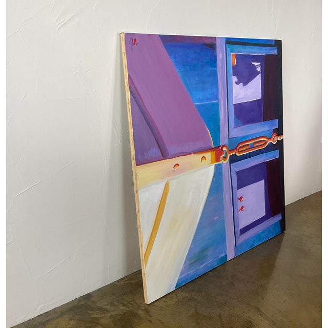 “Prow” Contemporary Expressionist Coastal Oil Painting, 2000 For Sale - Image 9 of 12