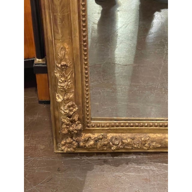 Fine 19th C. Louis Philippe Carved and Giltwood Mirror For Sale In Dallas - Image 6 of 8