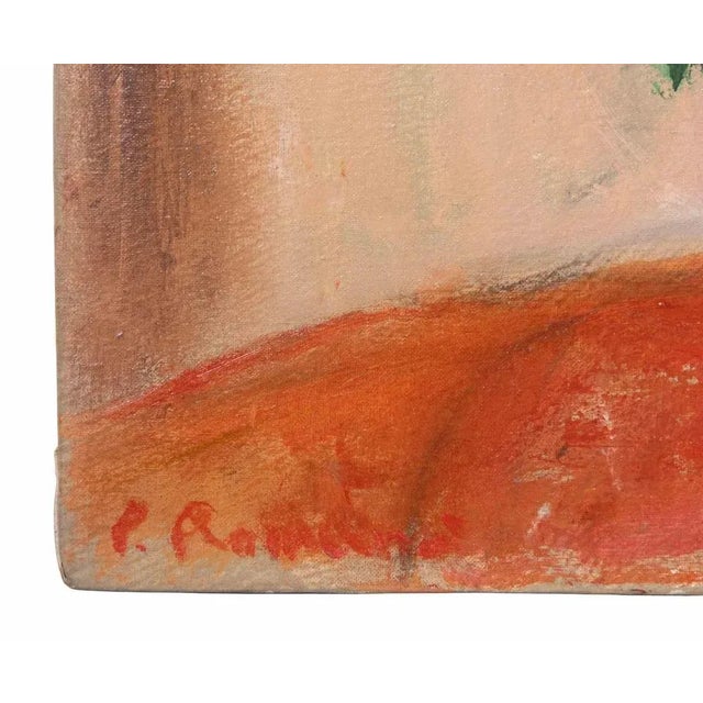 Contemporary Pino Romanò, Yellow Roses, Oil Painting, 2000s For Sale - Image 3 of 5