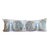 Raw Silk Ikat Long Lumbar Decorative Pillow in Green, Tan For Sale
