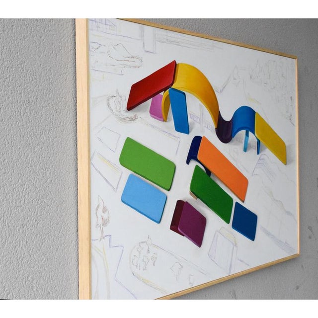 Peter Eisenman, Architectural Abstraction with Block Structure, 2026, Acrylic on Canvas For Sale - Image 3 of 13