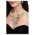 Bochic “Capri” Vintage Ruby, Sapphire & Garant Peacock Necklace Set In 18K & Sil For Sale - Image 4 of 8