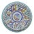 Mid 20th Century Moroccan Ceramic Plate With Colorful Floral Pattern For Sale