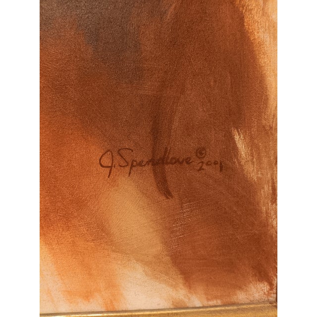 Mid 20th Century Mid 20th Century Oil on Canvas Portrait Painting of a Lady Signed J. Spendlove, Framed For Sale - Image 5 of 5