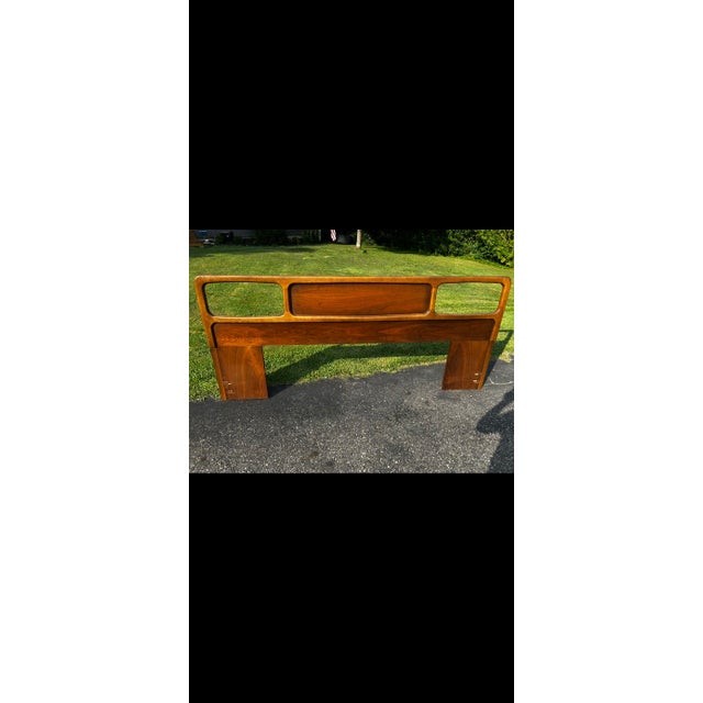 Wood Mid Century Lane King Headboard For Sale - Image 7 of 7
