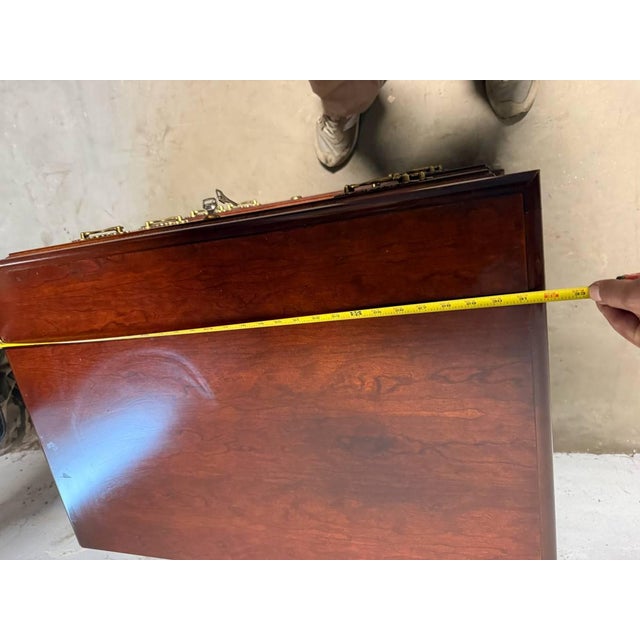 Vintage Chippendale Style Filing Cabinet With Key by Hooker. Furniture For Sale - Image 11 of 17