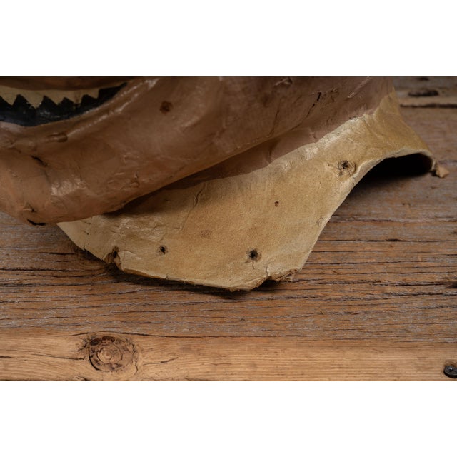 Early 20th Century Papier Mache Carnival Character Mask For Sale - Image 9 of 15
