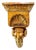Vintage Neoclassical Gold Gilt Ram Head Wall Bracket Shelf & Corbel Wall Pocket Planter For Sale