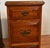 1930s Pair of English Chippendale Walnut Nightstands / Bedside Tables For Sale - Image 6 of 17