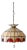 Vintage Tiffany Style Stained Glass Hanging Pendant Light For Sale