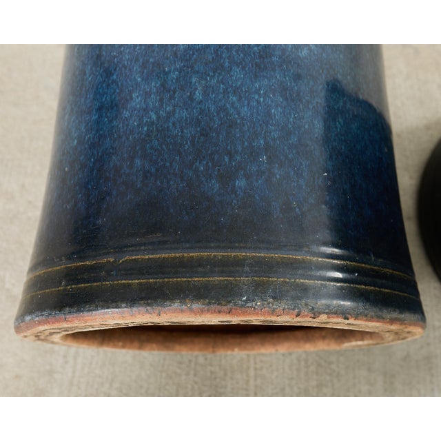 Japanese Showa Ceramic Tea Garden Dining Table and Stools For Sale - Image 16 of 18