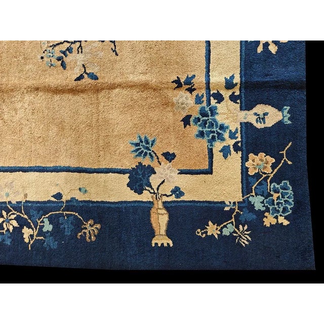 1910s Early 20th Century Chinese Peking Carpet For Sale - Image 5 of 8