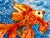 Illustration Giclee Print of the Watercolor Painting “ Orange Fish” For Sale - Image 3 of 4