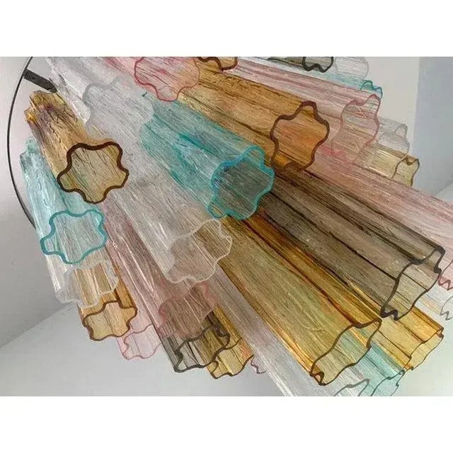 Multicolor Tronchi Murano Glass Chandeliers by Simoeng, Set of 2 For Sale - Image 6 of 11