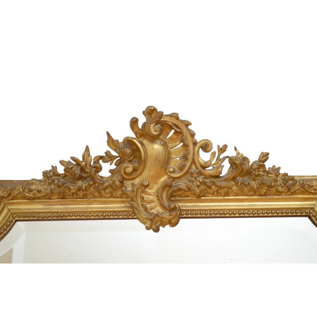 19th Century Giltwood Wall Mirror For Sale - Image 9 of 15