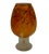 1980s Vintage Tarnowiec Frosted Orange Feather Vase For Sale - Image 5 of 8