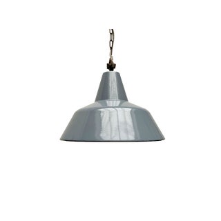 Mid-Century Emaille Workshop Pendant Lamp, 1960s For Sale