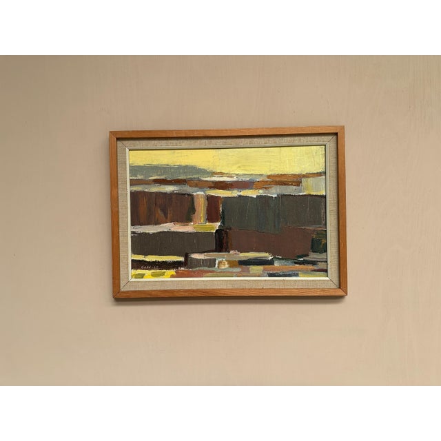 Karl Axel Gadd, Abstract Composition, 1960s, Oil Painting on Canvas, Framed For Sale - Image 6 of 18