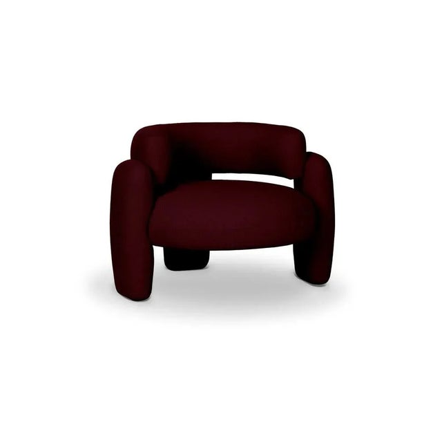 Not Yet Made - Made To Order Embrace Lago Bordeaux Armchair by Royal Stranger For Sale - Image 5 of 7