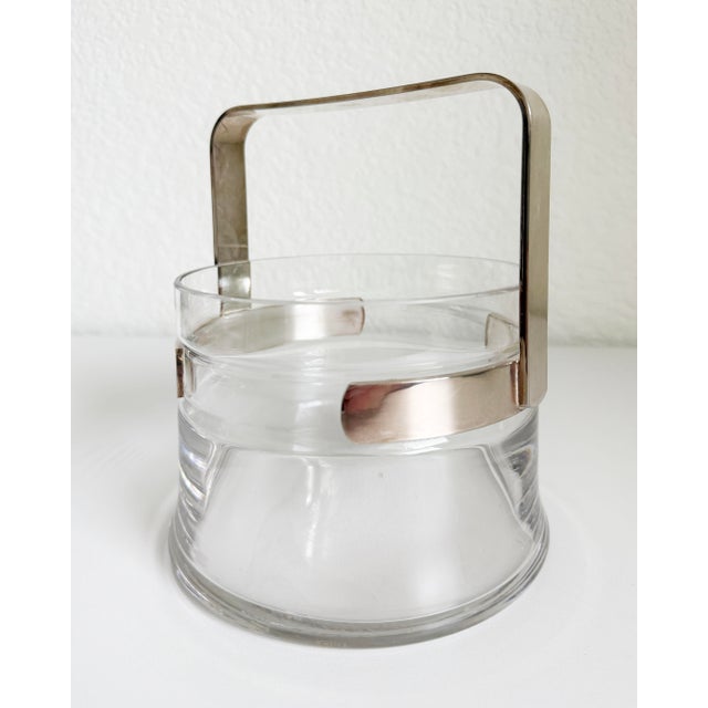 1970s Italian Silver Plate Ice Bucket & Tongs Set For Sale In Sacramento - Image 6 of 8
