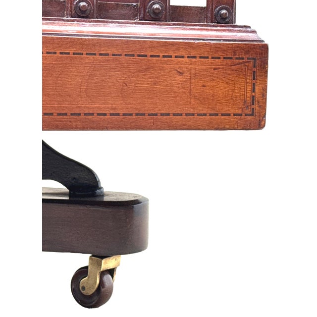 Antique Mahogany Revolving Bookcase, 1890 For Sale - Image 4 of 11