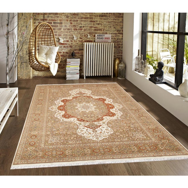 Pasargad Home Baku Multi Silk & Wool Area Rug-10' 0" X 14' 3" For Sale In New York - Image 6 of 6