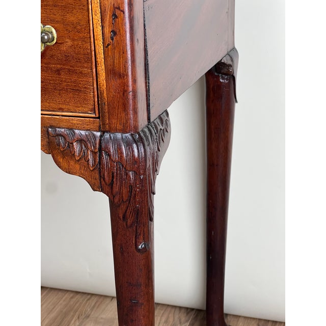 Antique George III Mahogany Chippendale Lowboy C. Late 18th Century For Sale In Boston - Image 6 of 11