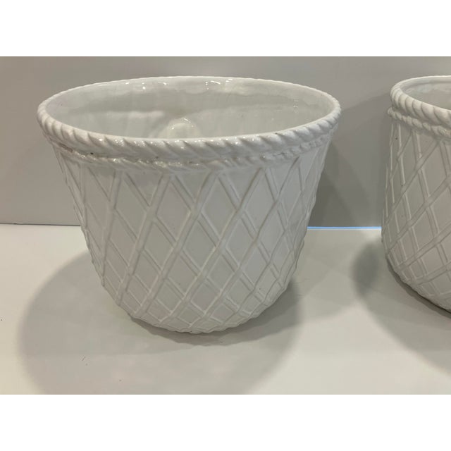 1970s 1970s Pair of Ceramic Jardineres For Sale - Image 5 of 8