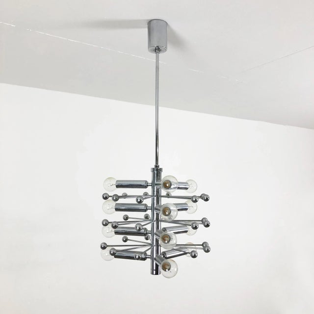 Modernist Sputnik Pendant in Chrome, 1970s For Sale - Image 16 of 16