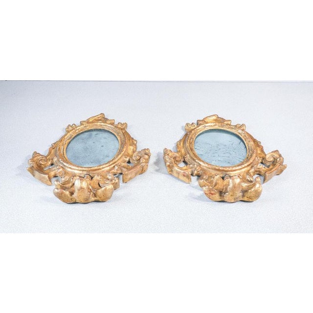 Gold Louis XV Mirrors in Gilded Ceramic, Set of 2 For Sale - Image 8 of 18