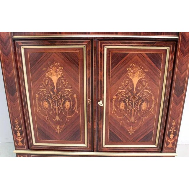 Antique Napoleon III Violet and Rosewood Secretaire For Sale - Image 6 of 15