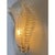 Contemporary luxury wall sconces in gold metal frame with leaves in murano glass and amber graniglia.set of two. a piece...