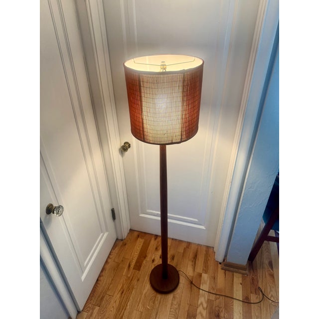Vintage Danish Modern Style Teak Floor Lamp For Sale In Denver - Image 6 of 7