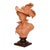 This antique terra cotta bust, dating to approximately 1910, depicts a debutante adorned in elaborate Victorian finery....