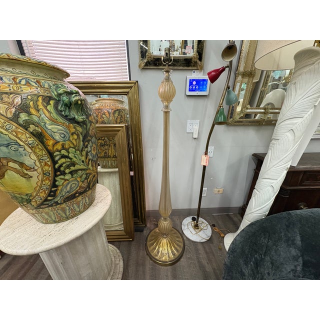 1940s Murano Glass Floor Lamp by Seguso For Sale - Image 11 of 13