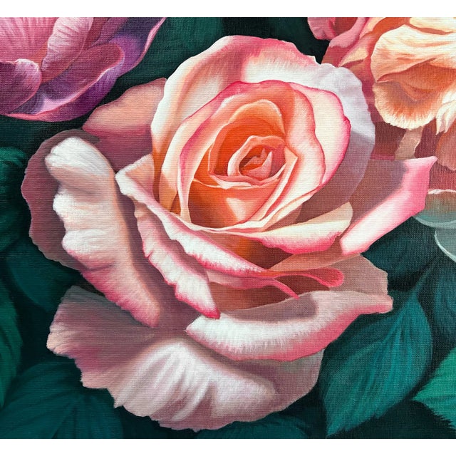 Life in Full Bloom, Giclee Print on Canvas, Framed For Sale - Image 4 of 4