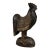 1980s Hand-Carved Wood Rooster Sculpture From Jamaica, 18” For Sale