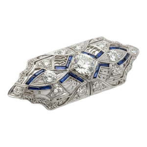Early 20th Century Platinum Art Deco Brooch