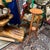 Up for consideration is a beautiful vintage minimalist Scandinavian style wooden tall plant stand. This would look lovely...