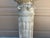 Gray Weathered Neoclassical Cast-Concrete Garden Column Pedestal For Sale - Image 8 of 11