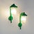 Green Metal Sconces from Artemide, 1970s, Set of 2, in Good conditions. Designed 1960 to 1969 I have official proof of...