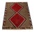 Tribal 1950s Vintage Gabbeh Tribal Rug in Brown With Red Diamond Lozenge Pattern For Sale - Image 3 of 8