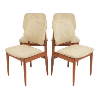 Vintage German Dining Chairs, 1960s, Set of 4 For Sale