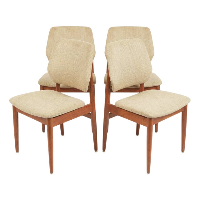 Vintage German Dining Chairs, 1960s, Set of 4 For Sale