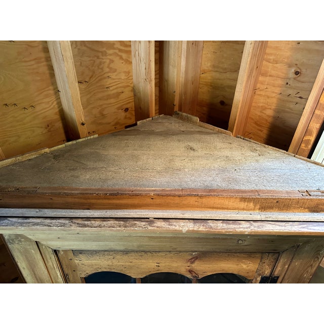 Early 20th Century Antique Corner Cupboard For Sale - Image 5 of 6
