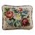 Small Rectangular Needlepoint Pillow With Floral Bouquet For Sale